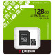 Карта памяти Kingston 128 GB microSDXC Canvas Select Plus Gen3 + SD-Adapter SDCS3/128GB