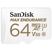 Карта памяти SanDisk 64 GB microSDXC Max Endurance UHS-I U3 V30 + SD adapter SDSQQVR-064G-GN6IA