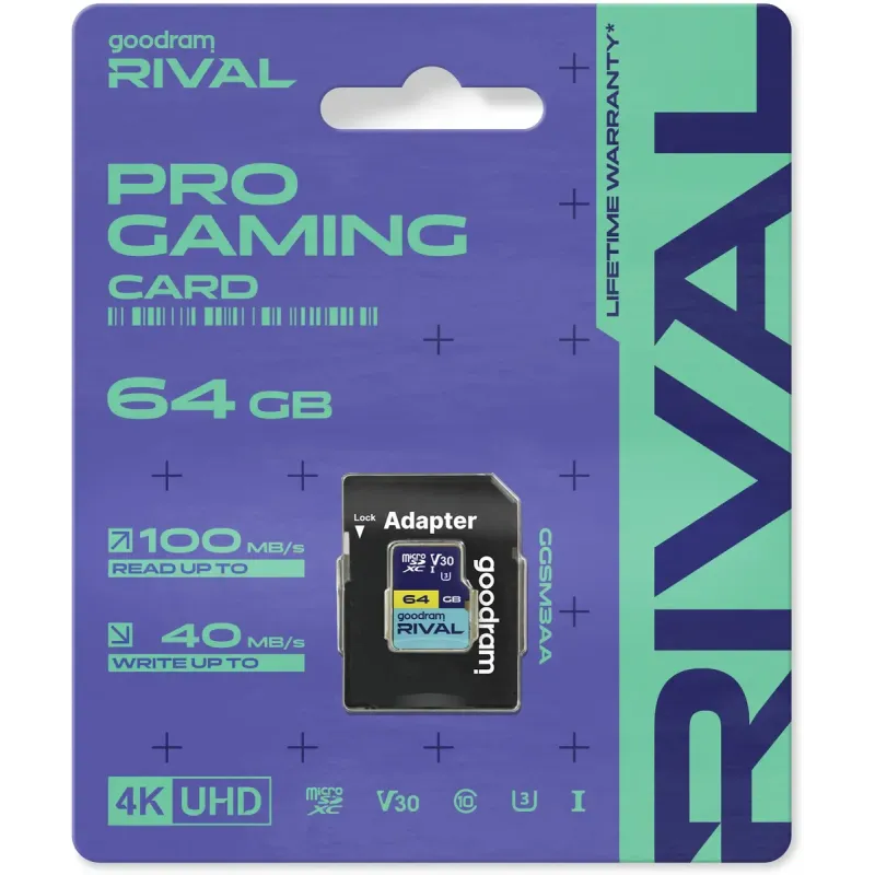 Карта пам'яті GOODRAM 64 GB microSDXC Rival (GGSM3AA-0640R12)