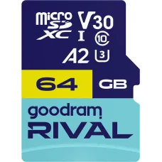 Карта пам'яті GOODRAM 64 GB microSDXC Rival (GGSM2AA-0640R12)