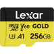 Lexar 256 GB microSDXC Professional Gold UHS-II U3 V60 A1 Class 10 (LMSGOLD256G-BNNNG)