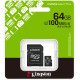 Карта пам'яті Kingston 64 GB microSDXC Canvas Select Plus Gen3 A1 + SD-Adapter SDCS3/64GB