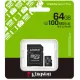 Карта пам'яті Kingston 64 GB microSDXC Canvas Select Plus Gen3 A1 + SD-Adapter SDCS3/64GB