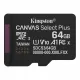 Карта пам'яті Kingston 64 GB microSDXC Canvas Select Plus Gen3 100R SDCS3/64GBSP
