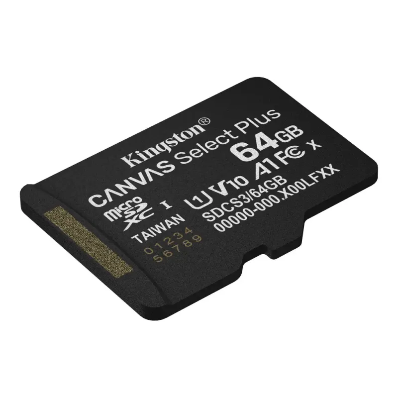 Карта пам'яті Kingston 64 GB microSDXC Canvas Select Plus Gen3 100R SDCS3/64GBSP