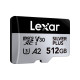 Карта памяти Lexar 512 GB microSDXC Professional Silver Plus UHS-I U3 V30 A2 Class 10 (LMSSIPL512G-BNANG)