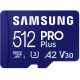 Карта памяти Samsung 512 GB microSDXC UHS-I U3 V30 A2 PRO Plus 2023 + Reader (MB-MD512SB)