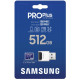 Карта памяти Samsung 512 GB microSDXC UHS-I U3 V30 A2 PRO Plus 2023 + Reader (MB-MD512SB)