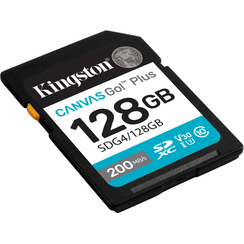 Карта пам'яті Kingston 128 GB SDXC Canvas Go! Plus UHS-I U3 V30 Class 10 (SDG4/128GB)
