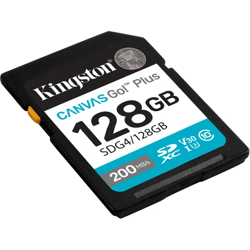 Карта пам'яті Kingston 128 GB SDXC Canvas Go! Plus UHS-I U3 V30 Class 10 (SDG4/128GB)