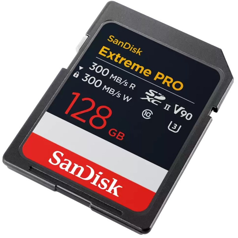 Карта памяти SanDisk 128 GB SDXC Extreme Pro UHS-II U3 V90 Class 10 (SDSDXDM-128G-GN4IN)