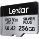 Карта памяти Lexar 256 GB microSDXC Professional Silver Plus UHS-I U3 V30 A2 Class 10 (LMSSIPL256G-BNANG)