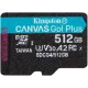 Карта пам'яті Kingston 512 GB microSDXC Canvas Go! Plus UHS-I U3 V30 A2 Class 10 (SDCG4/512GBSP)
