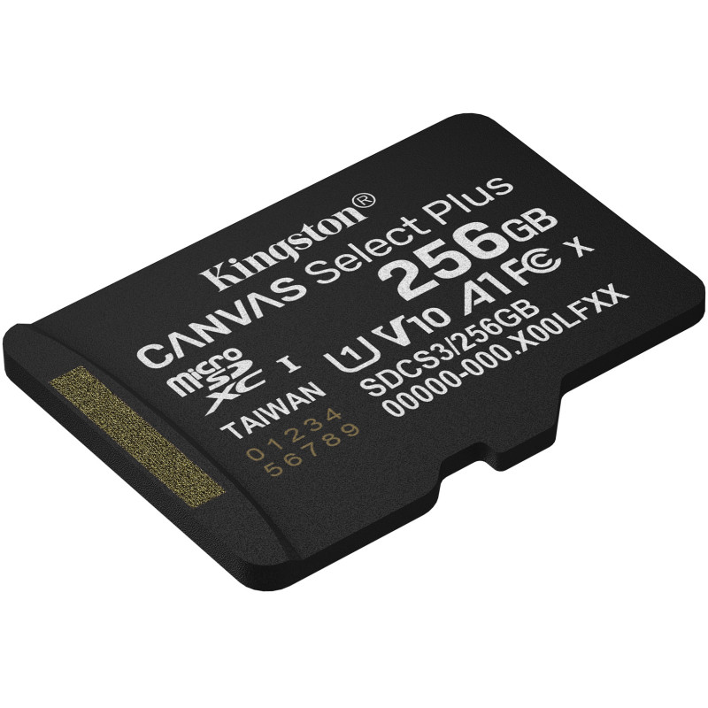 Карта памяти Kingston microSD 256GB C10 UHS-I A1 V10 R150MB/s (SDCS3/256GBSP)