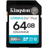 Карта пам'яті Kingston 64 GB SDXC Canvas Go! Plus UHS-I U3 V30 Class 10 (SDG4/64GB)