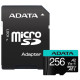 Карта памяти ADATA 256 GB microSDXC UHS-I U3 Premier Pro + SD-adapter (AUSDX256GUI3V30SA2-RA1)
