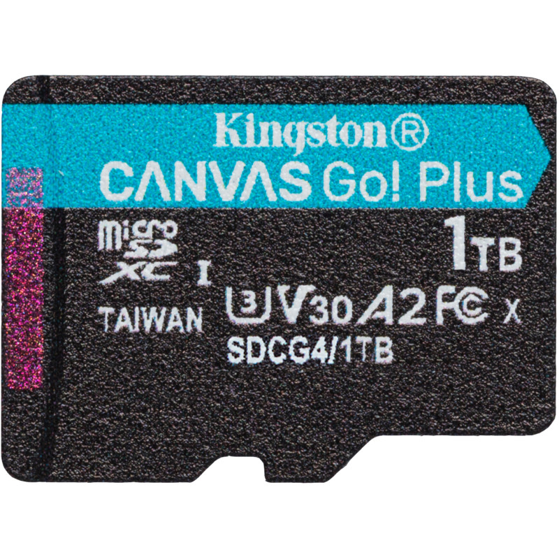 Карта памяти Kingston 1 TB microSDXC Canvas Go! Plus UHS-I U3 V30 A2 Class 10 (SDCG4/1TBSP)