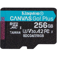 Карта пам'яті Kingston 256 GB microSDXC Canvas Go! Plus UHS-I U3 V30 A2 Class 10 (SDCG4/256GBSP)