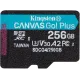 Карта памяти Kingston 256 GB microSDXC Canvas Go! Plus UHS-I U3 V30 A2 Class 10 (SDCG4/256GBSP)