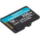 Карта пам'яті Kingston 256 GB microSDXC Canvas Go! Plus UHS-I U3 V30 A2 Class 10 (SDCG4/256GBSP)