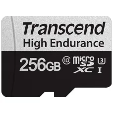 Карта памяти Transcend 256 GB microSDXC UHS-I (U3) High Endurance + SD Adapter (TS256GUSD350V)