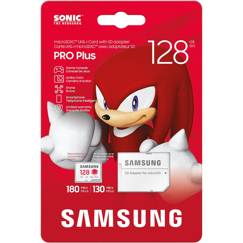 Карта пам'яті Samsung 128 GB microSDXC Pro Plus Sonic the Hedgehog (MB-MD128SA/LC1)