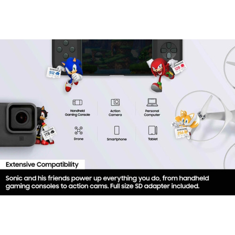 Карта пам'яті Samsung 512 GB microSDXC Pro Plus Sonic the Hedgehog (MB-MD512SA/LC1)