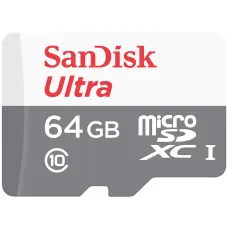 Карта памяти SanDisk 64GB microSD class 10 Ultra Light (SDSQUNR-064G-GN3MN)