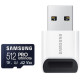 Samsung 512 GB microSDXC UHS-I U3 V30 A2 Pro Ultimate + Reader (MB-MY512SB)