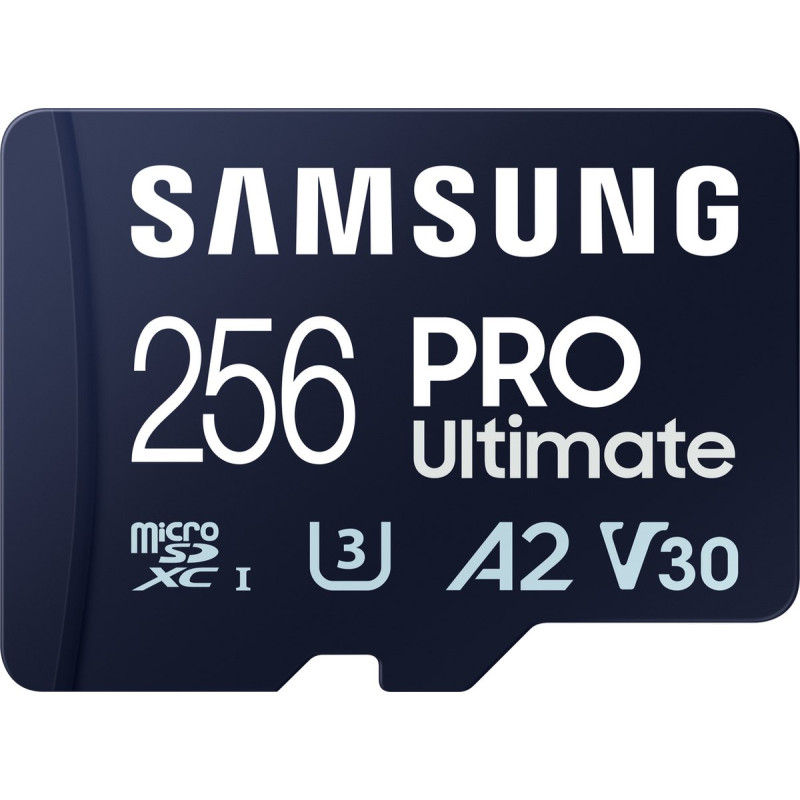 Samsung 256 GB microSDXC UHS-I U3 V30 A2 Pro Ultimate + Reader (MB-MY256SB)