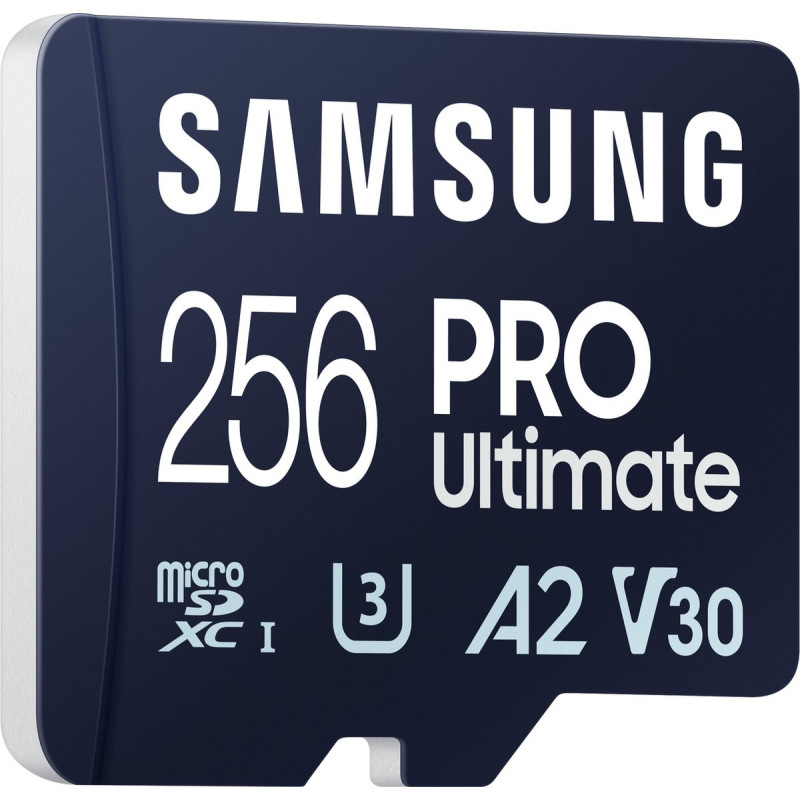 Samsung 256 GB microSDXC UHS-I U3 V30 A2 Pro Ultimate + Reader (MB-MY256SB)