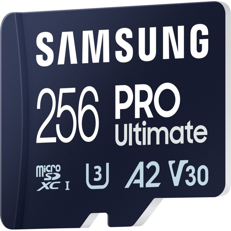 Samsung 256 GB microSDXC UHS-I U3 V30 A2 Pro Ultimate + Reader (MB-MY256SB)