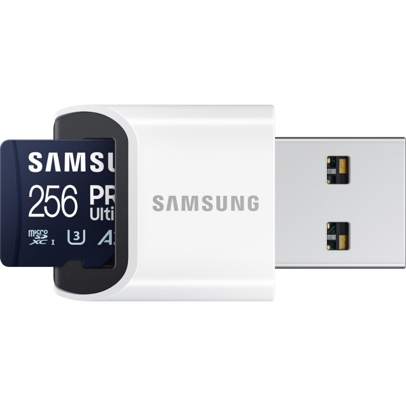 Samsung 256 GB microSDXC UHS-I U3 V30 A2 Pro Ultimate + Reader (MB-MY256SB)