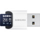 Samsung 256 GB microSDXC UHS-I U3 V30 A2 Pro Ultimate + Reader (MB-MY256SB)