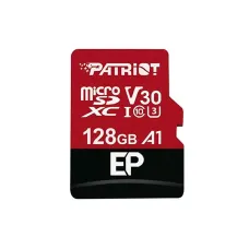 Карта памяти PATRIOT 128 GB microSDXC UHS-I U3 V30 A1 EP + SD adapter PEF128GEP31MCX