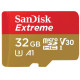SanDisk 32 GB microSDHC UHS-I U3 Extreme V30 Twin Pack + SD Adapter SDSQXAF-032G-GN6AT