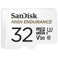Карта пам'яті SanDisk 32 GB microSDHC High Endurance UHS-I U3 V30 + SD adapter SDSQQNR-032G-GN6IA