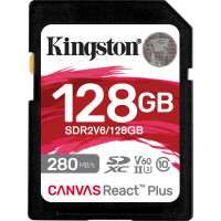 Карта пам'яті Kingston 128 GB SDXC Class 10 UHS-II U3 Canvas React Plus (SDR2V6/128GB)