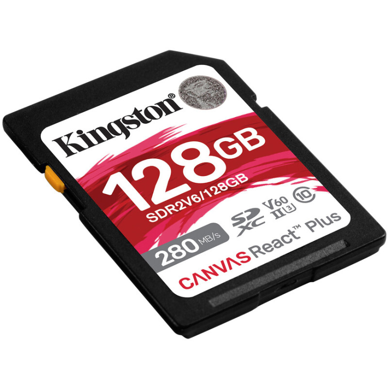 Карта пам'яті Kingston 128 GB SDXC Class 10 UHS-II U3 Canvas React Plus (SDR2V6/128GB)
