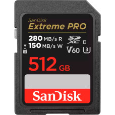 SanDisk 512 GB SDXC Extreme Pro UHS-II U3 V60 Class 10 (SDSDXEP-512G-GN4IN)