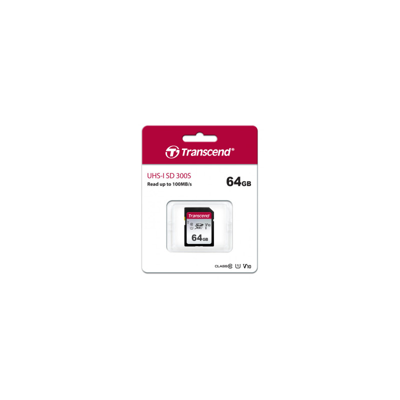 Карта памяти Transcend 64 GB SDXC UHS-I U3 300S TS64GSDC300S