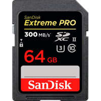 SanDisk 64 GB SDXC Class 10 UHS-II U3 V60 Extreme Pro (SDSDXEP-064G-GN4IN)