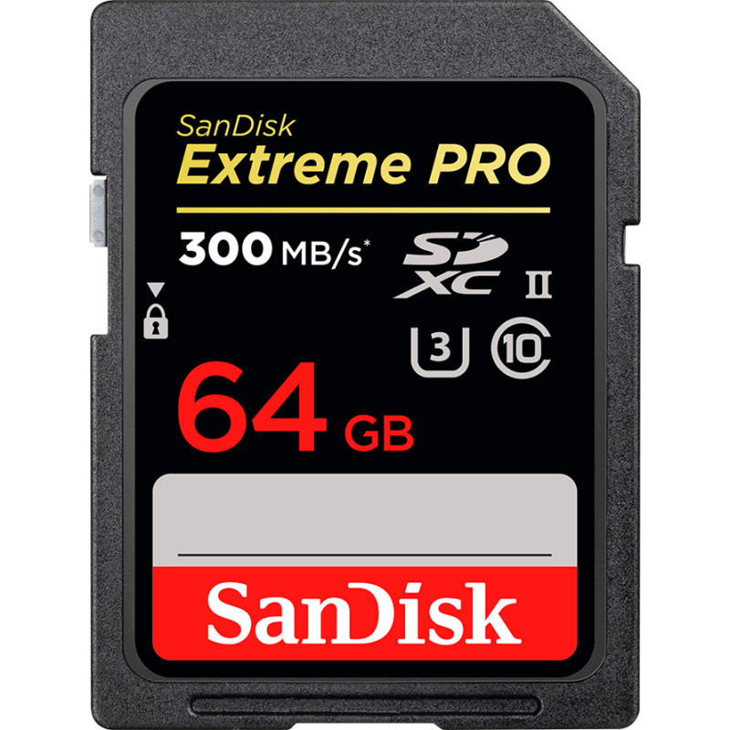 SanDisk 64 GB SDXC Class 10 UHS-II U3 V60 Extreme Pro (SDSDXEP-064G-GN4IN)