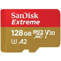 Карта памяти SanDisk 128 GB microSDXC UHS-I U3 V30 A2 Extreme (SDSQXAA-128G-GN6MA)