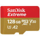 Карта пам'яті SanDisk 128 GB microSDXC UHS-I U3 V30 A2 Extreme (SDSQXAA-128G-GN6MA)