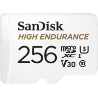 Карта памяти SanDisk 256 GB microSDXC High Endurance UHS-I U3 V30 + SD adapter SDSQQNR-256G-GN6IA