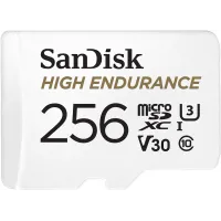 Карта памяти SanDisk 256 GB microSDXC High Endurance UHS-I U3 V30 + SD adapter SDSQQNR-256G-GN6IA