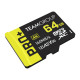Карта пам'яті TEAM 64 GB MicroSDXC Pro+ UHS-I U3 Class 10 + SD-адаптер (TPPMSDX64GIA2V3003)
