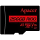 Карта пам'яті Apacer 256 GB microSDHC Class 10 UHS-I V10 + SD adapter (AP256GMCSX10UB-R)