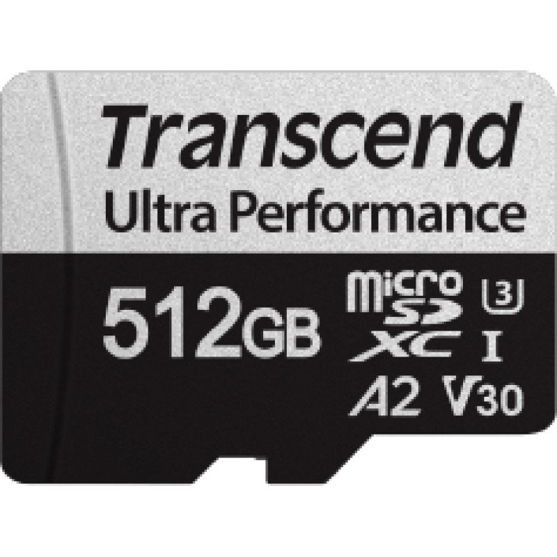 Transcend 512 GB microSDXC Clase 10 UHS-I (U3) + SD-adapter (TS512GUSD340S)